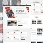 Tampilan Website Pabrik Sarung Majalaya – Otentik, Informatif, dan Kultural