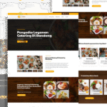 Tampilan Website Catering Bandung – Profesional, Informatif, dan Fungsional
